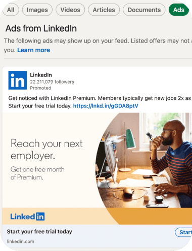 Ja, adverteren op LinkedIn is zeer effectief voor B2B-marketing.